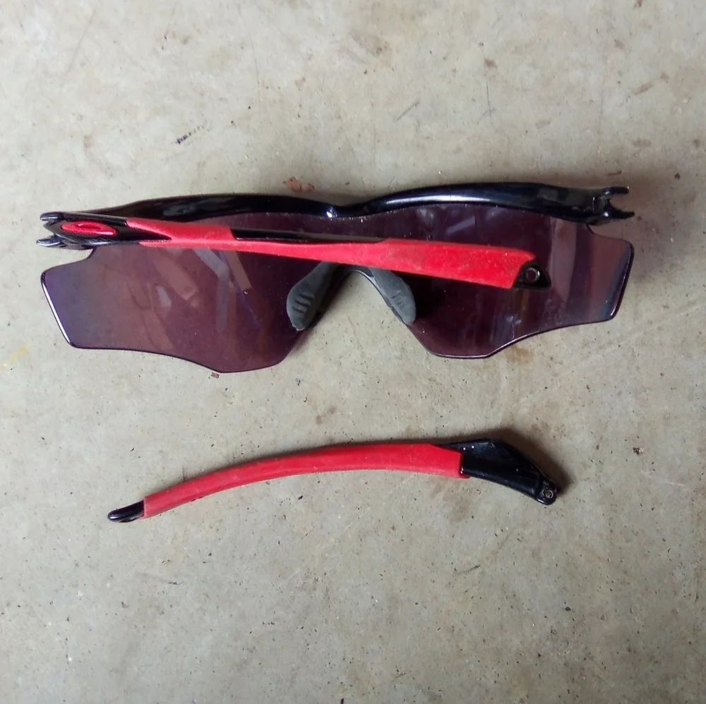 Sporty Red and Black Sunglasses